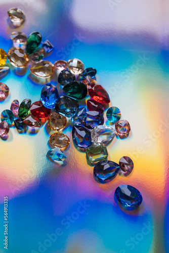 Rainbow crystals. photo