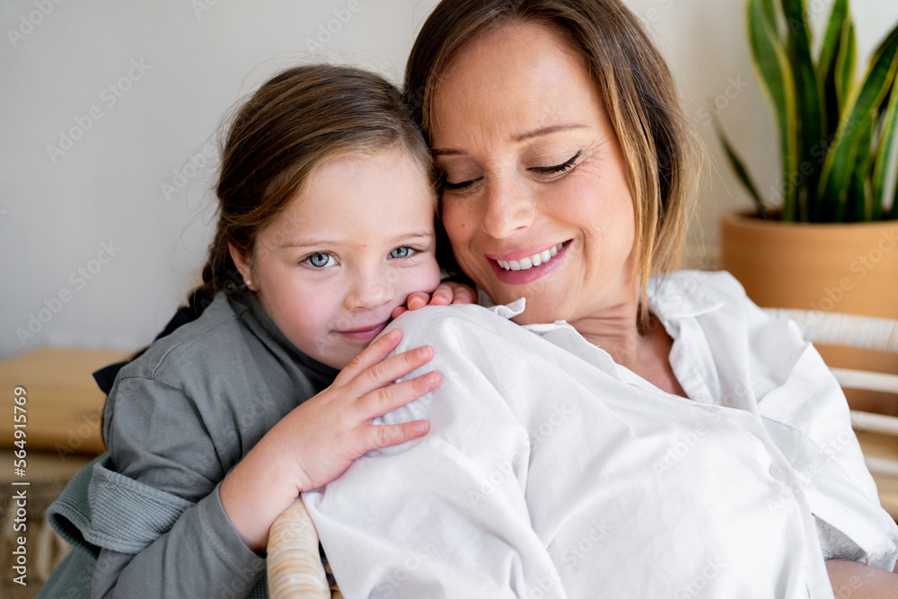 cute moments of pregnant woman and her daughter cute moments of pregnant woman and her daughter