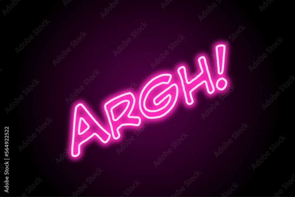 Neon sign comic book Neon sign comic book