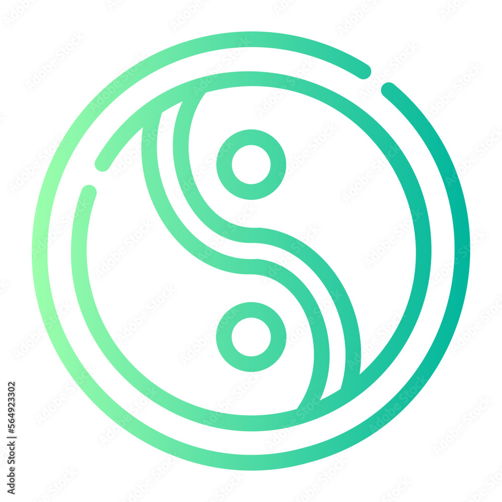 yin gradient icon
