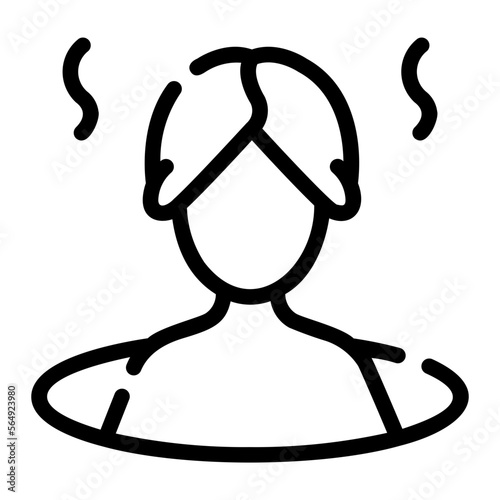 sauna line icon
