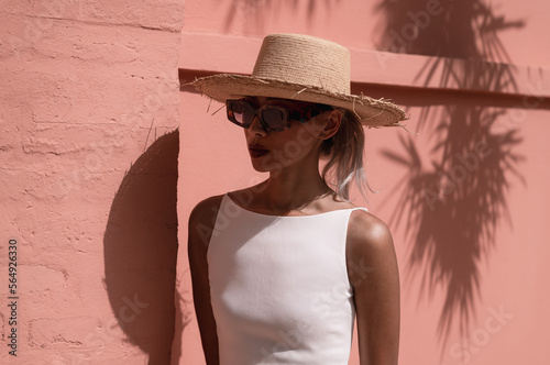 Woman in Straw Hat