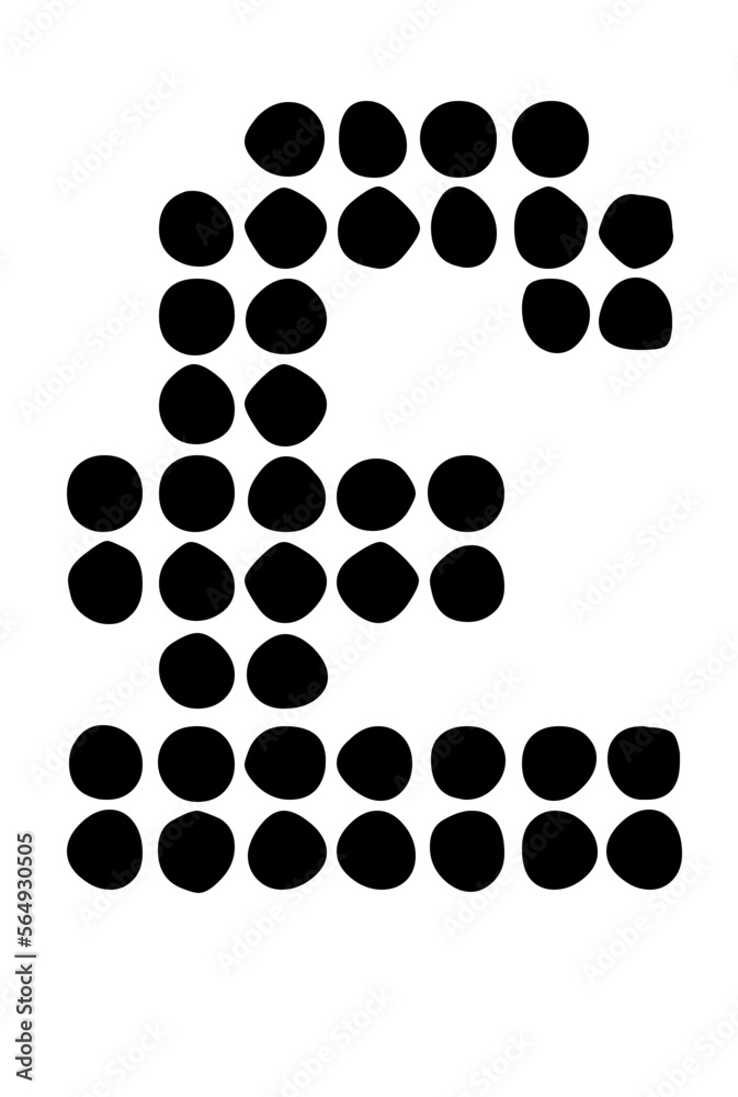 Large Glitched Dot Matrix System Mono Large Glitched Dot Matrix System Mono