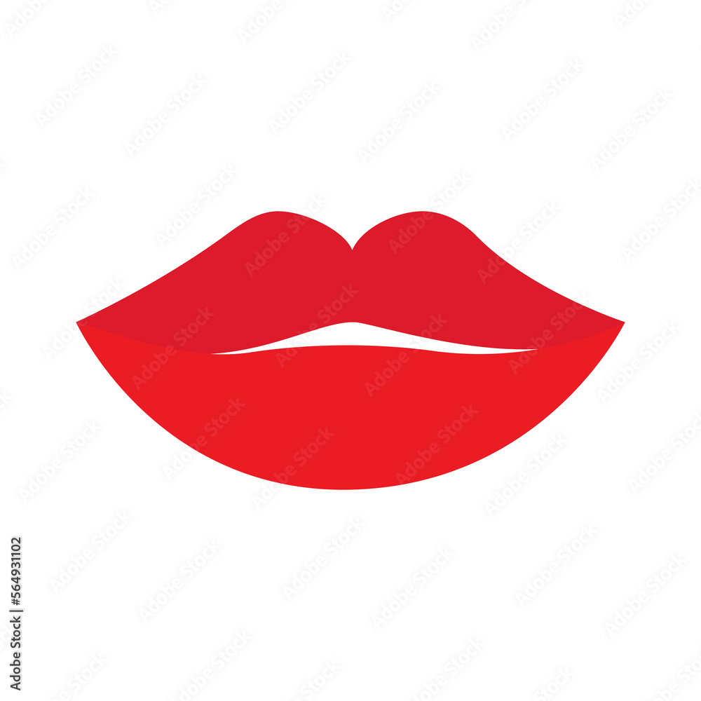 Red female Lips icon. Lipstick makeup. Sexy lip collection. Woman Girl Mouth Set. White teeth tooth. Smile Kiss shape. Fashion beauty style. Flat design. White background. Isolated. Red female Lips icon. Lipstick makeup. Sexy lip collection. Woman Girl Mouth Set. White teeth tooth. Smile Kiss shape. Fashion beauty style. Flat design. White background. Isolated.