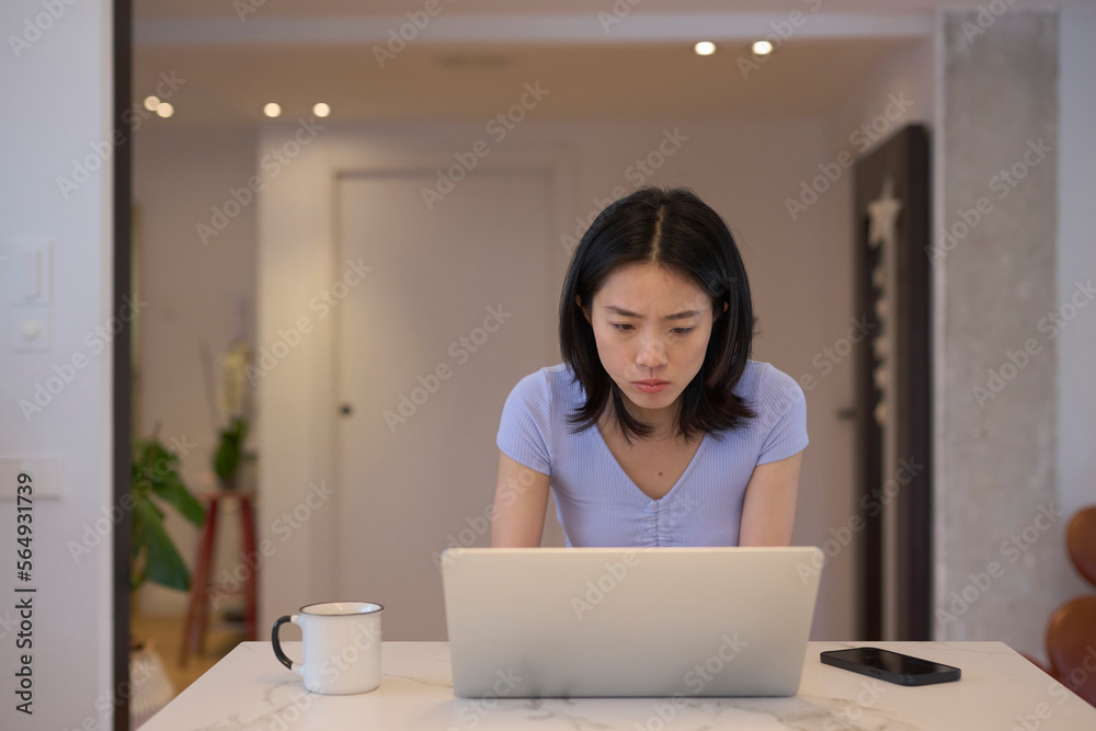 Working woman with laptop. Working woman with laptop.