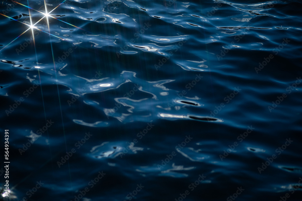 Sun reflection on water stars Sun reflection on water stars