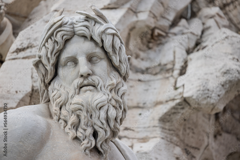Four rivers fountain in Piazza Navona of Rome Four rivers fountain in Piazza Navona of Rome