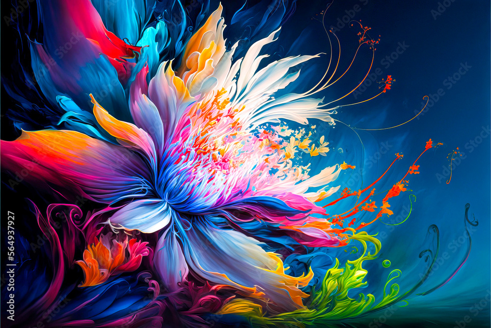 Blumen-Dekoration, ki generated Blumen-Dekoration, ki generated