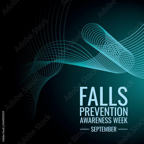 	Falls Prevention Awareness Week. Design suitable for greeting card poster and banner