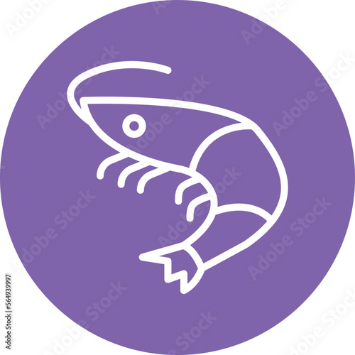 Shrimp Vector Icon
