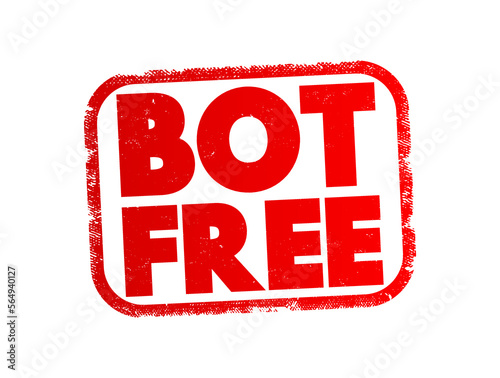 Bot Free text stamp, concept background