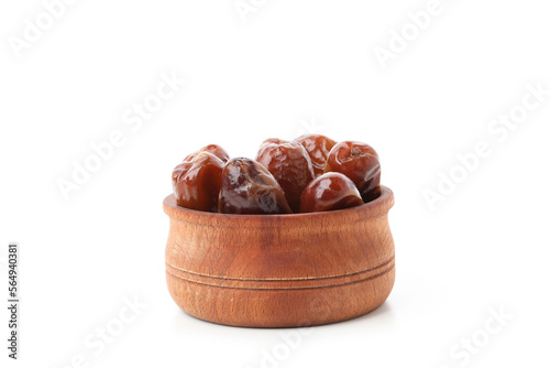 Concept of tasty food, dates, isolated on white background
