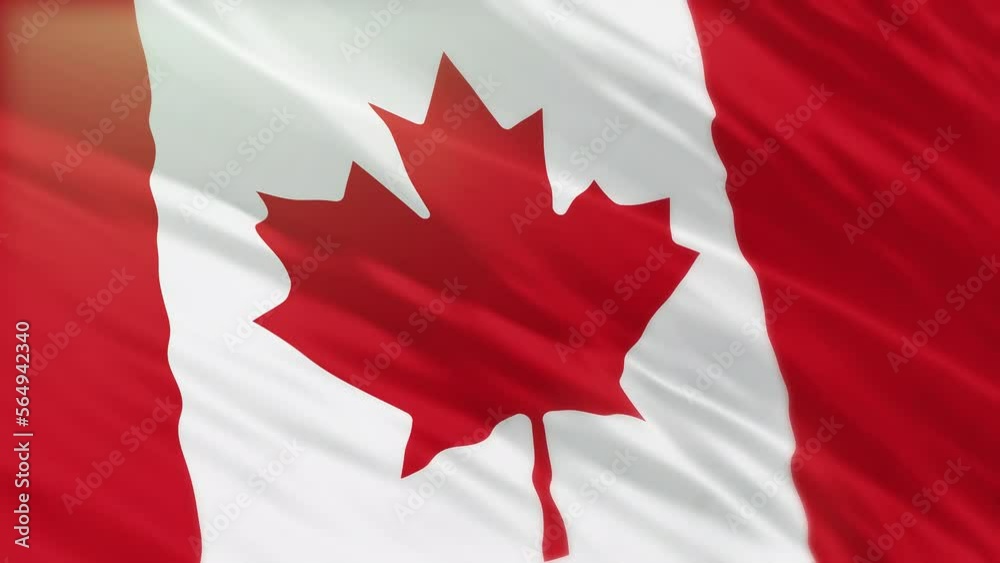 Canada flag 3d waving realistic background Canada flag 3d waving realistic background