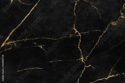 Black and gold marble luxury wall texture with shiny golden line pattern abstract background design for a cover book or wallpaper and banner website.