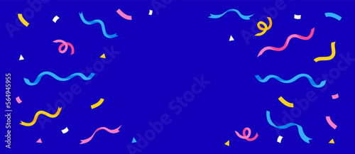 confetti background. Confetti banner. Vector illustration.