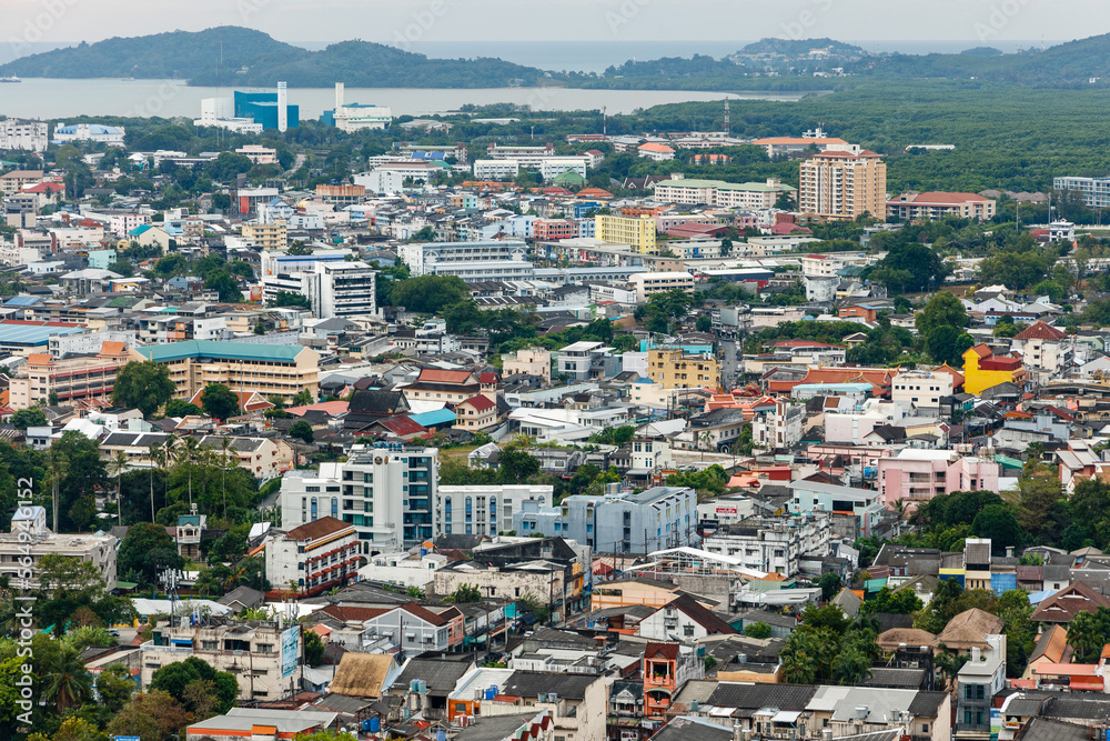 View of the old town of Phuket from the lookout