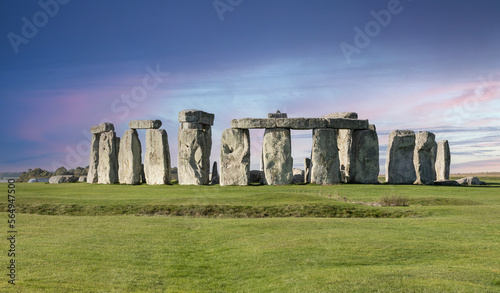 Stonehenge at sunset in England