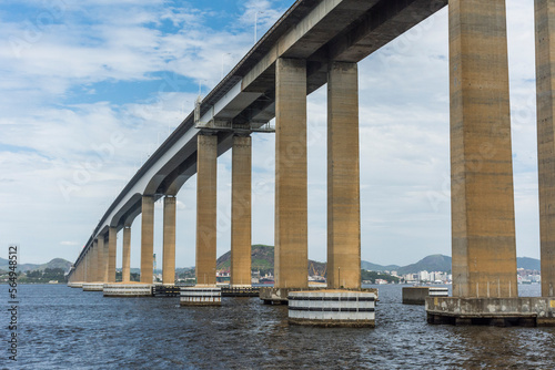 Rio Niteroi Bridge in Guanabara Bay, Rio de Janeiro, Brazil photo