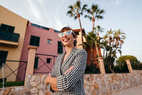 Confident woman portrait photo