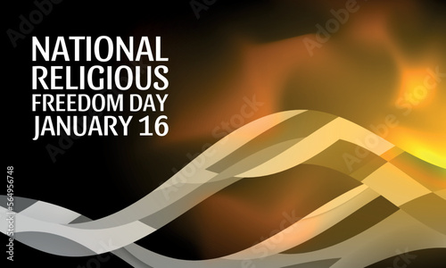 National Religious Freedom Day. Design suitable for greeting card poster and banner