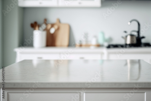 Empty Kitchen Counter Background Mockup for Product Photography © Style Eyes