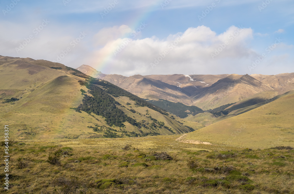 Rainbow Over Pampas In Argentina Rainbow Over Pampas In Argentina