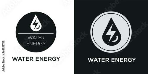 Creative (Water energy) Icon, Vector sign.