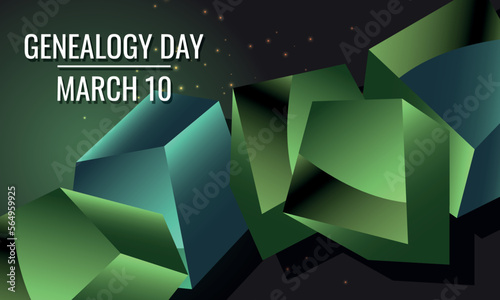  genealogy day. Design suitable for greeting card poster and banner