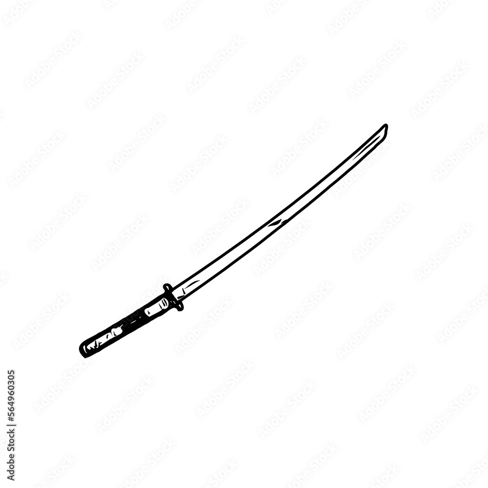traditional weapon line sketch with transparent background traditional weapon line sketch with transparent background