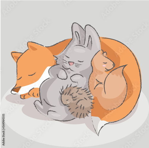 Les animaux endormis
