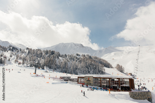 Station de ski des Alpes
