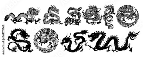 Slika na platnu Traditional Chinese Dragon