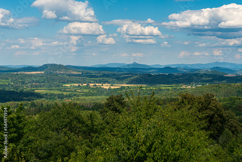 View from Nedvezi hill in CHKO Kokorinsko - Machuv kraj near Duba town in Czech republic