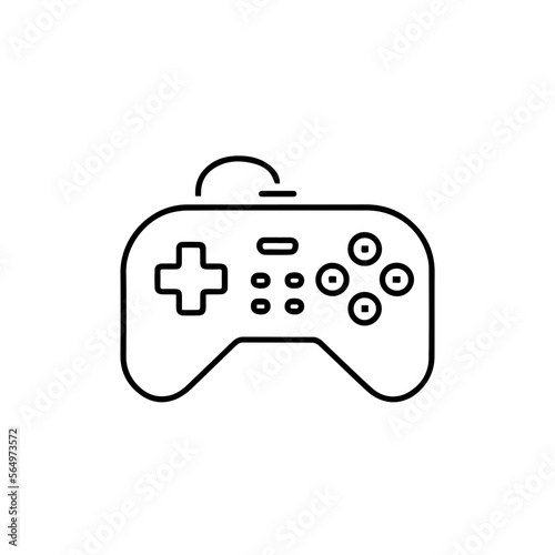 Video Game Controller, pixel perfect vector graphic illustration icon