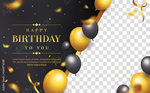 Photography Frame photo happy birthday design background