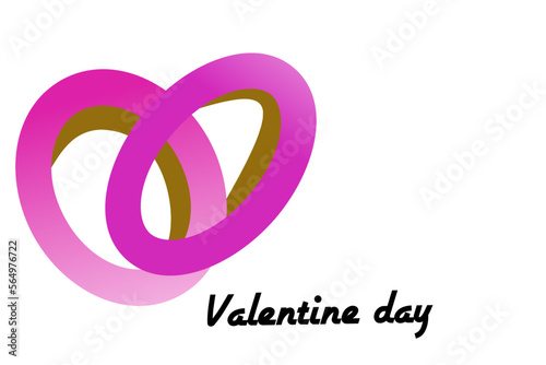 Valentine's day background. Valentine's day with pink love style. Valentine day, background, poster, banner, greeting card. vector illustration.