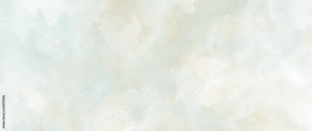 Vector watercolor art background. Old paper. Beige watercolour texture for cards or banner. Pastel color watercolour banner. Stucco. Wall. Brushstrokes and splashes. Painted template for design.