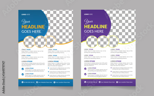 Travel flyer design template, Tour flyer, Tourism vector color in a4 print ready flyer, Modern Travel Flyer poster pamphlet brochure cover design layout background.