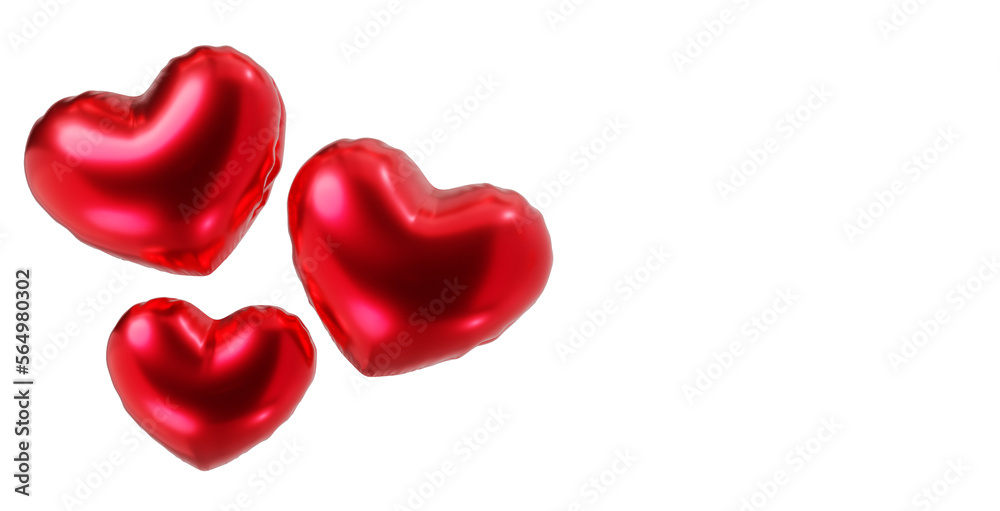 red pink heart with a heart png 3d illustration balloon love romance romantic valentine