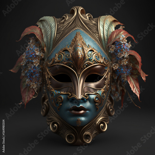 Venetian Carnival Mask - Generative AI