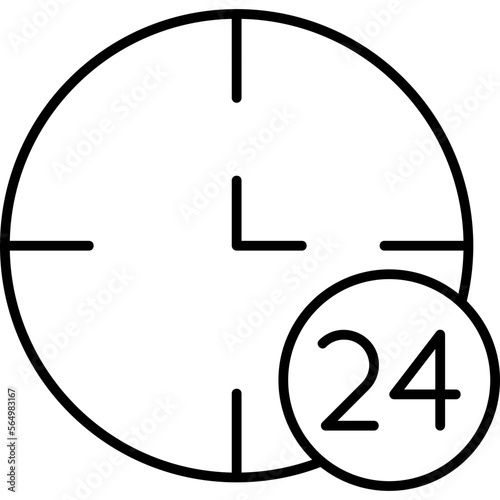24 Hours Icon