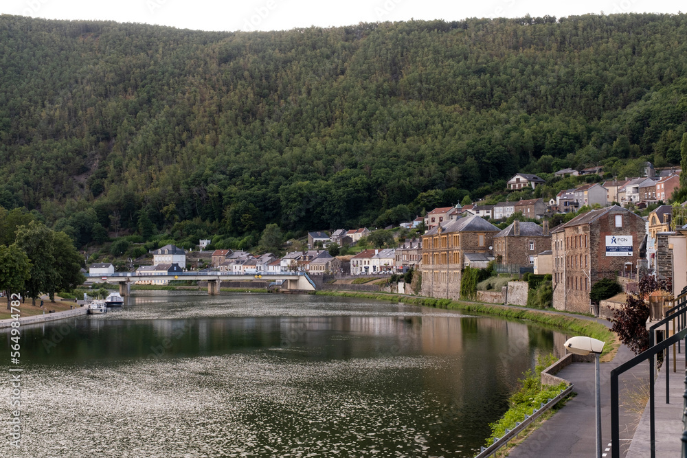 MontThermé, a smalle village in the French Ardennes, in the Maas Valley MontThermé, a smalle village in the French Ardennes, in the Maas Valley