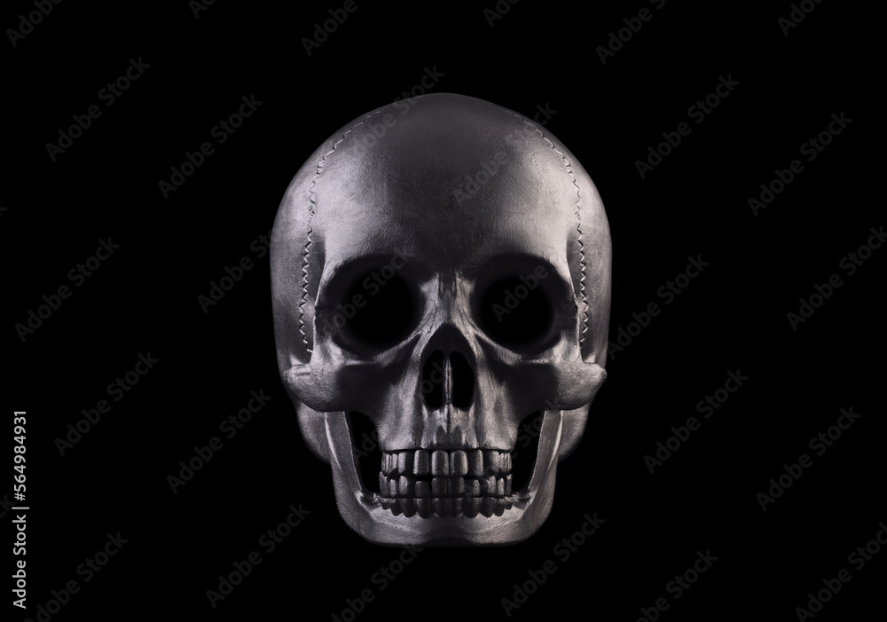 Human skull isolated on black background with clipping path Human skull isolated on black background with clipping path