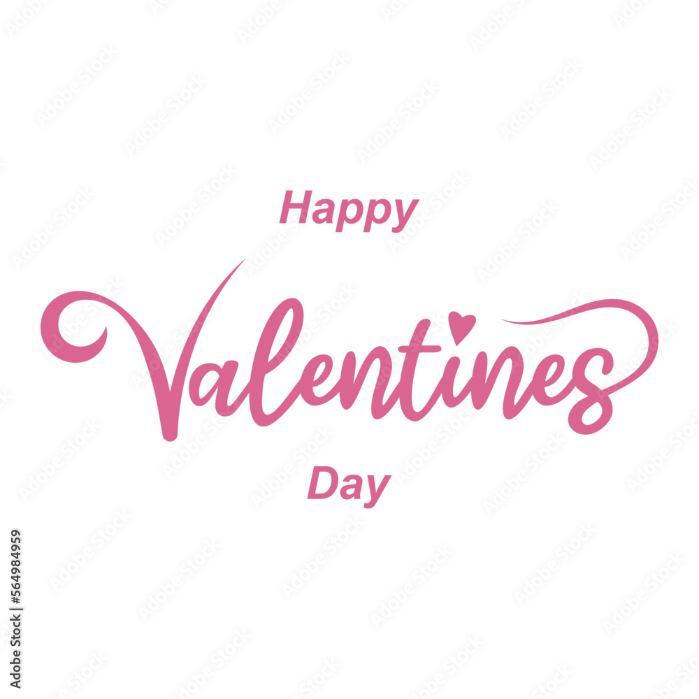  Happy Valentines Day typography