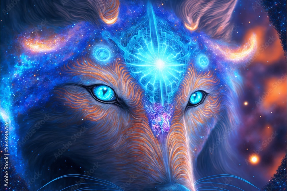 Neon Galaxy Wolf Wallpapers  Top Free Neon Galaxy Wolf Backgrounds   WallpaperAccess