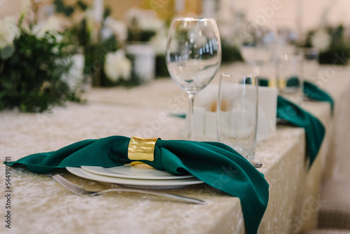 Fotografija Wedding set up, dinner table reception
