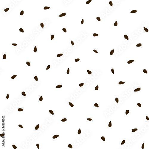 abstract seed background on transparent  background