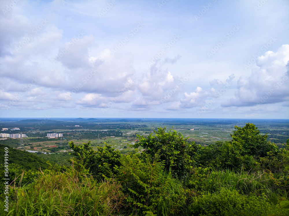 selective focus picture of mountains and clouds in the rainy season selective focus picture of mountains and clouds in the rainy season