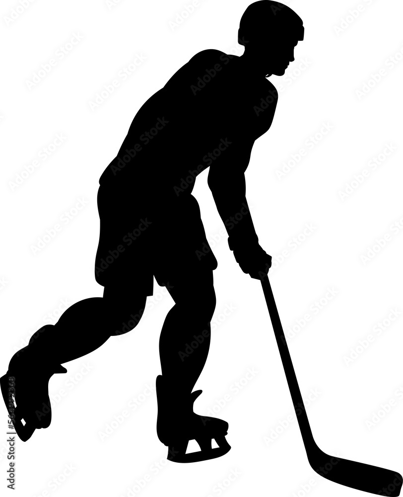 Ice Hockey Player Sports Silhouette