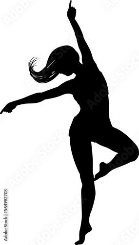 Dancing Woman Silhouette